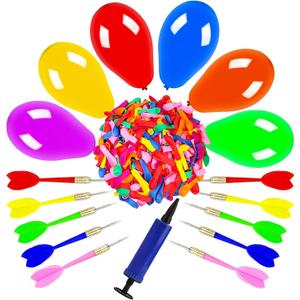 OOTSR Dart Balloon Game Set Includes 500 Balloons & 10 Darts Plus Pump - Exciting Outdoor Game for Adults, Best Carnival, Birthday Party & Backyard Fun OOTSR Dart Balloon Game Set Includes 500 Balloons & 10 Darts Plus Pump - Exciting Outdoor Game for Adults, Best Carnival, Birthday Party & Backyard Fun