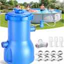 Basic Series 530 GPH Above Ground Pool Filter Pump | ETL Certified Pool Filter Pump with GFCI, Enhances Water Clarity, Effectively Removes Impurities from Water - Dark Blue