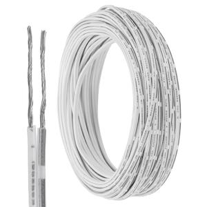 MECCANIXITY 50ft Universal Garage Door Wire, 20AWG 2 Conductor Door Bell Wire Extension Cable Tinned Copper for Control Station & Sensor, Black