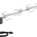 onlyfire Universal Grill Replacement Rotisserie Kit - 45'' & 53'' X 1/2'' Hexagon Spit Rod, Stainless Steel Electric Motor