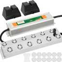 Ultrasonic Mist Maker Fogger 12 Head(9000ml/H), 110V 400W Power Water Proof Ultrasonic Mister, Ultrasonic Fogger Humidifier with Float, for Halloween Atmosphere, Vegetable Preservation, Landscape