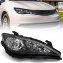 Huray Right Halogen Headlight Assembly Fit for Chrysler Pacifica 2017-2020 / Chrysler Voyager 2020-2024 RH OE Factory w/o Quad Headlamp Head Light Replacement for CH2503288 68228944AH Passenger Side