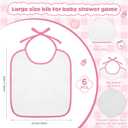 6 Sets Bottle Chug Baby Shower Games Juegos Para Plastic Baby Bottles Bibs Disposable Diapers Gender Reveal Games Baby Changing Diaper Race Game Decoration (Pink)