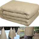Garden Burlap Roll, 40" x 24 Feet Natural Jute Burlap Fabric Roll for Gardening Raised Bed Liners,Seed Cover,Edging,Weed Barrier,Aisle Runner Plant Cover Tree Protections (40" x 24 Feet)