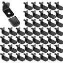 Zonon 150 Pcs 5mm Shelf Pins L-Shaped Shelf Support Pegs with Rubber Sleeves Cabinet Brackets for Bookcase Kitchen Furniture, Black