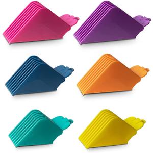 Clipper Guards 10 12 14 16 18 20 Compatible with Most Wahl Clippers, Color Coded - Size 1.25", 1.5", 1.75", 2", 2.25" & 2.5"