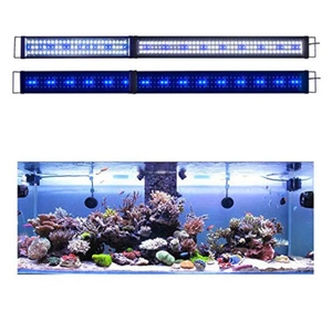 KZKR LED Aquarium Light 60-72 Inch Foldable Adjustable Fish Tank Light Hood Lamp for Freshwater Saltwater Marine Blue and White Decorations Light 5-6ft 150cm - 180cm
