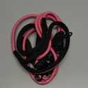 PetBonus Rope Double Dog Leash, No Tangle Dual Dog Leash, Reflective Walking Training Lead with Two Comfortable Padded Handles, 2 Dog Leash Coupler for Small Medium Dogs (1/3" x 6.5FT, Pink)