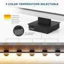 Joossnwell Black Bathroom Light Fixture Over Mirror 5CCT Dimmable Vanity Lights Bar for Bathroom Modern Bath Vanity Light 31.5 Inch Led Bath Lamp ETL Certificated