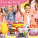 Mermaid Birthday Party Supplies Plates and Napkins Set for 24 Guests, Mermaid Tableware Set Includes 9''&7'' Paper Plate,Cup,Napkin,Straw, Mermaid Party Decorations (Mermaid Set)