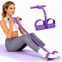 Pedal Resistance Bands with Handles for Women, 6Tube Durable Pedal Exerciser for Home & Office Workout, Natural Rubber Resistance Band for Full Body Toning, Training Abdomen, Waist, Arms & Legs