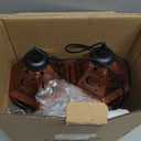 Go2garden 12.4" Solar Outdoor Lanterns Waterproof Garden Gifts Women, Moon Solar Outdoor Lights for Balcony, Backyard Porch Mothers Day Gifts for Mom, Grandma(2Pack, Red Copper)