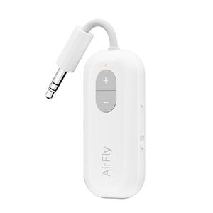 Twelve South AirFly SE | Bluetooth Wireless Audio Transmitter Adapter for AirPods/Headphones, 20+ Hr Battery, Works with 3.5mm aux Jacks on Airplanes, TVs, Gym Equipment, and Travel