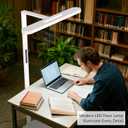 60W LED Floor Lamp for Reading, 4800LM Dimmable, 73" White