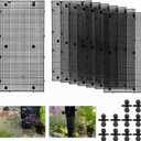 8pcs Fish Tank Divider with 10 pcs Suction Cups DIY Adjustable Aquarium Divider Filter Bottom Fish Tank Isolation Board Egg Crate