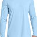 6 Pack Men's Quick Dry Long Sleeve Shirts UPF 50+ UV Sun Protection SPF Shirt Moisture Wicking T-Shirt for Casual Workout (S)