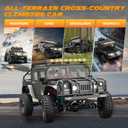 SIMREX 1:12 Scale All-Terrain Remote Control Car, 4WD RC Cars with 2.4 GHz, RC Climbing Truck, IPX4 Waterproof Off-Road Vehicle with Two Rechargeable Batteries, for Kids Teens Adults
