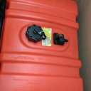 Scepter 08669 Rectangular 12 Gallon Low Profile Marine Fuel Tank For Outboard Engine Boats, 24.5" x 18" x 11.5", Red