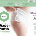 Parasol Chlorine Free Disposable Diaper Pants, Size 5 (3T-4T) 48 Count, Pull Up-Style with RashShield Protection and Active 360 Comfort Wrap, Hypoallergenic Training Diaper