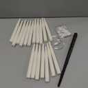 Floating Candles with Wand, 18pcs Hanging Candles Christmas, Warm LED Flickering Flameless Taper Candle with Remote, 6.7in Battery Operated Magic Candle for Home Party Christmas Decorations