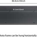 8x32 Picture Frame Solid Wood Black 8x32 Posters Frame 8x32 Inch Panoramic Frame 8x32 Inch Photo Frame, including Hanging Hardware (Y23B832)