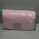 Whale Flotilla Soft Twin Quilt Bedding Set for All Seasons, Elegant Vintage Damask Ultrasonic Quilts Set, Lightweight Reversible Bedspread, Coverlet, Bed Cover with 1 Pillow Sham, Pink