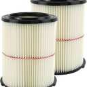 ATXKXE Replacement Filter Fit for Craftsman CMXZVBE38754 fit 5-20 Gallon shop vacuum (Pack of 2)
