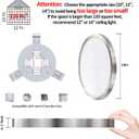 14 Inch Flush Mount LED Ceiling Light Fixture, Slim Dimmable Flush Mount Light for Kitchen, Metal and Glass Modern Ceiling Light for Low Ceiling, Bedroom, Laundry, Brushed Nickel, 26W, 3000K, 2 Pack
