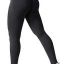 VOYJOY Women Seamless Impact Leggings Scrunch Workout Leggings Medium Waist Tummy Control Butt Lifting Gym Yoga Pants (Black, M)