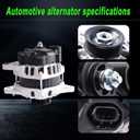 Alternator Compatible with 2007-2012 Elantra 2010-2011 Soul 2007-2009 Spectra Spectra5 2.0L L4 Replace for 11311N 3730023650 2655635