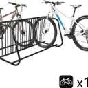 Heavy-Duty 10-Bike Outdoor Bike Rack – Double-Sided Commercial Bike Stand for Indoor & Outdoor Use in Garages, Schools, Retail Stores, Event Venues