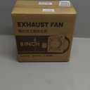 8 Inch Exhaust Fan with Speed Controller, 700CFM Wall Mount Exhaust Fan for Kitchen, Metal Ventilation Extractor Fan with Damper for Bathroom, Garage, Attic, Shop, Pet Room, Smoking Room, Basement