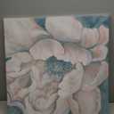 Yelash Boho Floral Wall Art Canvas, Sage Green and White Magnolia Print, Vintage Painting Flower Wall Decor for Living Room, Bedroom Bathroom Decor 30 x 30 Inch