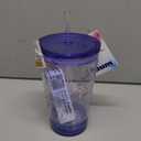 Patriotic Red White Blue Flags Flying Insulated Tumbler with Lid and Straw