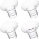 Momcozy Flange Insert 19mm Compatible with 24mm Flange/Shield of Most Pumps, Insert for Breast Pump Replacement Accessories, 4PCS 19mm (Transparent)