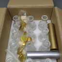 12 Pack 3 oz / 100 ml Clear Glass Bottles with T-Top Cork Stoppers, Small Refillable Bottles for Homemade Liquor, Vanilla Extract, Oil, Vinegar & Gift Favors