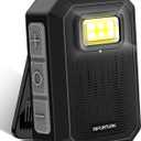 INFURTURE Wearable Bluetooth Speaker IP67 Waterproof Clip on Speaker, Shower Speake/Clean Sound/Stereo Pair/Wireless Running Speakers Built-in Mic/Men Gifts for Garden/Outdoor Work/Dog Walking (Black)