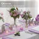 Glasseam Cylinder Glass Vases for Centerpieces: 12 Pack Clear Flower Vase Bulk 4" 6" 8" 10" Hurricane Floating Pillar Candle Holder - Modern Centerpiece for Wedding Dining Home Table Decor
