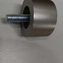 Ivilon End Cap Finials for Curtain Rods of 7/8 and 1 Inch Diameter Color Satin Nickel