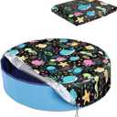 Foldable Round Dog Swimming Pool Cover, for 32 "/63/48 Collapsible Outdoor Tub, PVC Coating Waterproof and UV Protection, Leakproof Washable Kiddie Pet Small Paddling Bath Accessories
