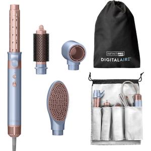 INFINITIPRO by CONAIR DigitalAIRE Multi Hair Styler, Air Styling System for Curls, Waves, Blowouts & Volume, 4 Attachments to Personalize Your Look Plus Storage Bag, Light Blue (1 Count( Pack of 1))