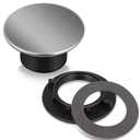 Kitchen Faucet Hole Cover Stainless Steel, Premium Sink Tap Hole Cover, Brushed Stainless Steel