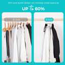 HOUSE DAY Premium Velvet Hangers 50 Pack Black, Non-Slip Flocked Felt Hangers, Sturdy Clothes Hangers with 360 Rotatable Hook, Heavy Duty Coat Hanger, Durable Slim Hanger for Closet Space Saving