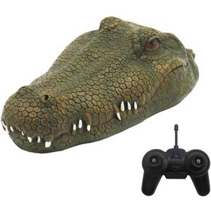 GoolRC Flytec V002 RC Boat, 2.4G Remote Control Electric Racing Boat for Pools with Simulation Crocodile Head Spoof Toy
