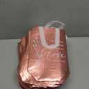 Sweetude 46 Pcs Christian Easter Gift Bag Bulk, Reusable Non Woven Church Welcome Totes with Handles, Medium Floral Bible Verse Bags for Mom Church Sunday School Religious Event Favors (Pink)