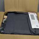 OYREL Shoes Rack 10 Tier Tall Shoe Rack with Storage Pockets, Fabric Covered Shoe Racks,Metal Shoes Rack Organizer for Closets,Bedroom, Garage (Large, Grey)