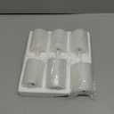 Eywamage White Flameless Votive Candles with Remote Batteries, 2x3 inch Flickering Small LED Wax Pillar Candles 6 Pack