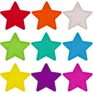 Seajan 108 Pcs Star Cutouts for Bulletin Board Chalkboard Paper Star Cutouts Decor Assorted Colors Star Accent for DIY Craft Projects Rustic Party Supplies 3.5 Inch