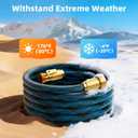 Garden Hose, Non-Expandable Water Hose 50 ft, Flexible, Kink & Leak Proof Water Pipe with 10-Function Spray Nozzle, Lightweight Outdoor Hose for Yard, Lawn, Car Wash, RV and Home Use