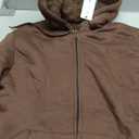 GEEK LIGHTING Hoodies for Men Heavyweight Fleece Sweatshirt - Full Zip Up Thick Sherpa Lined (Large, All Brown)